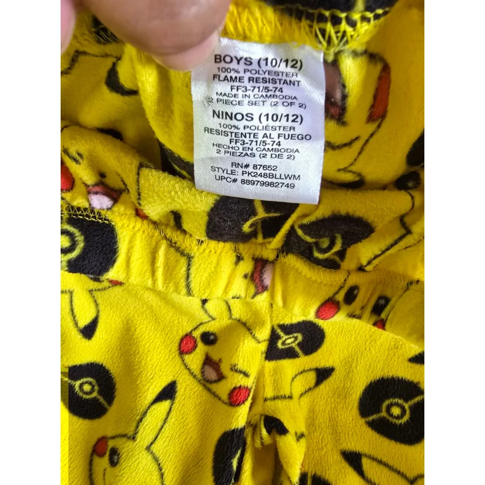 Pikachu pj's Boys size 10/12